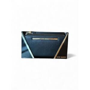 Steve Madden Black Women's Wallet with Gold Accents